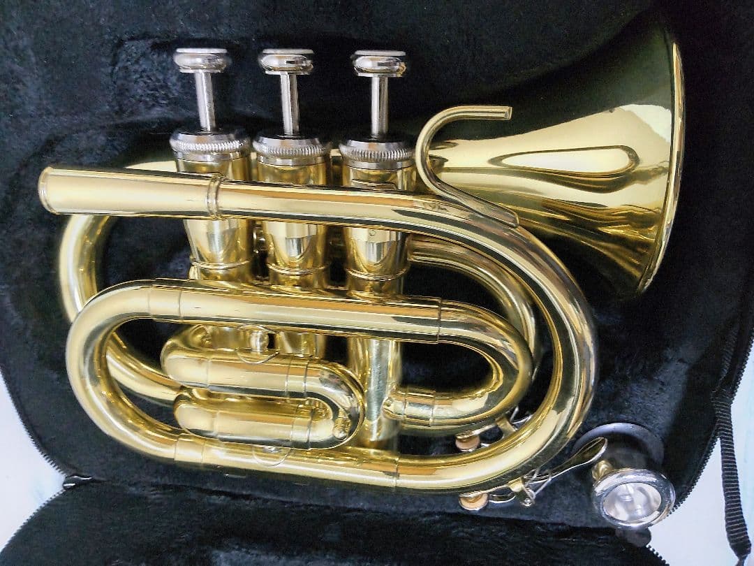 ミニトランペット 本体 ケース他付き