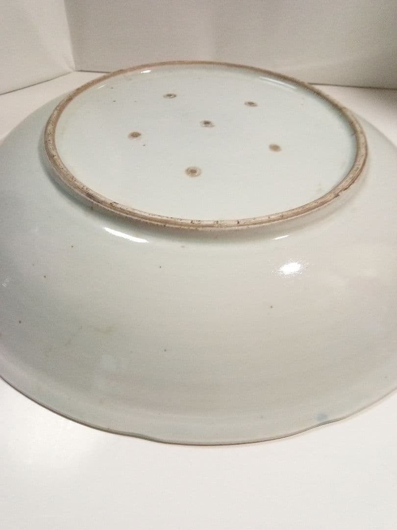 古伊万里　大皿　染付　山水　アンティーク