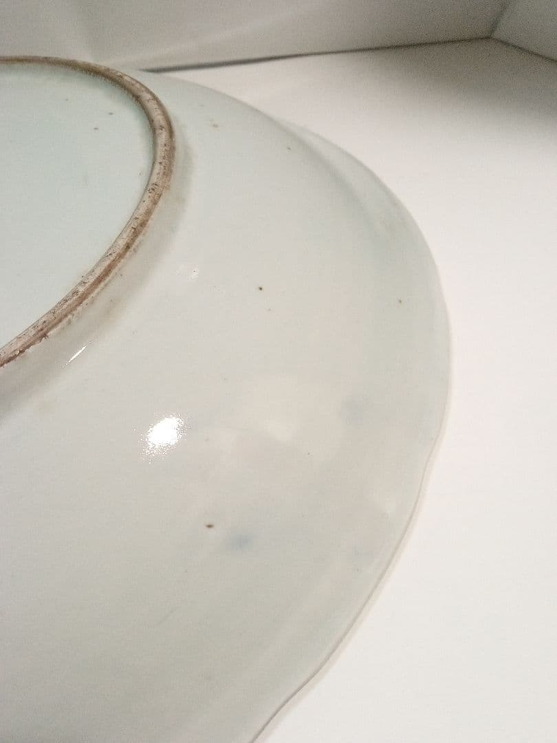 古伊万里　大皿　染付　山水　アンティーク