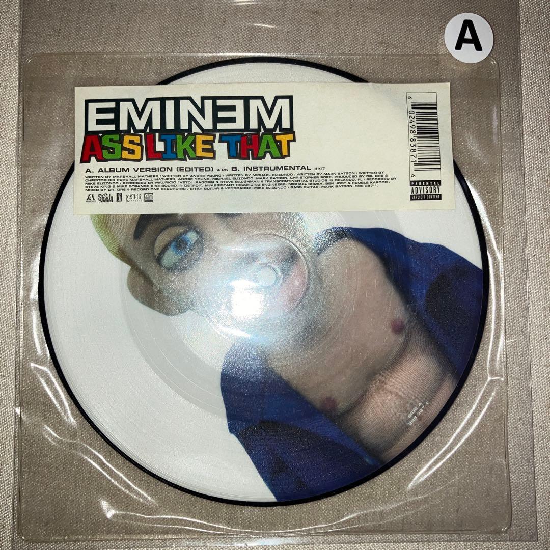 エミネム　アスライクザット　7インチ　アナログ　ピクチャーレコード