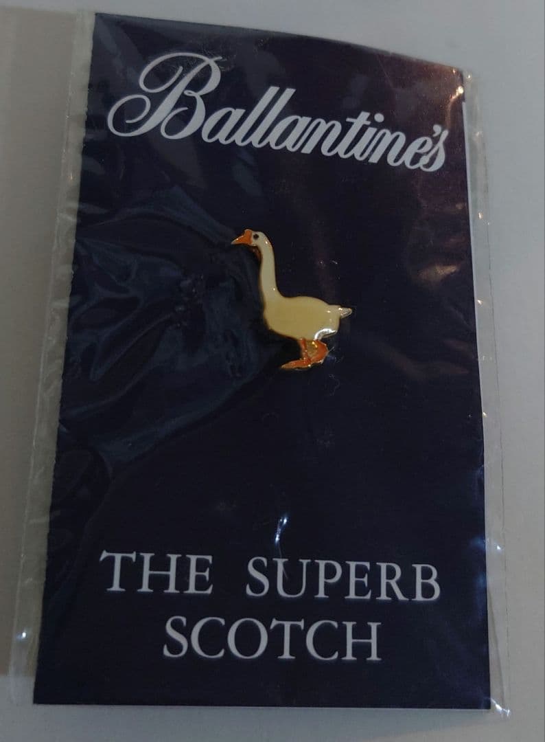 売約済　バランタイン　ピンバッジ　アヒル　スコッチウイスキー