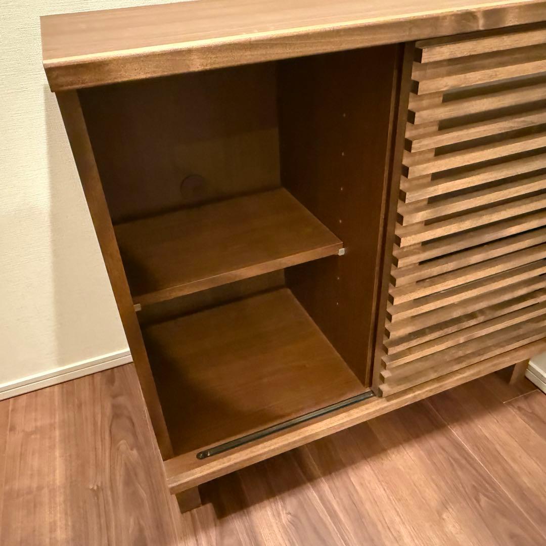 テレビ台　ハイタイプ　キャビネット　オーク