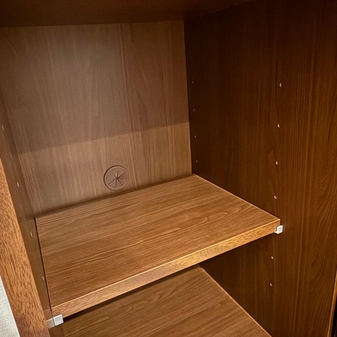 テレビ台　ハイタイプ　キャビネット　オーク