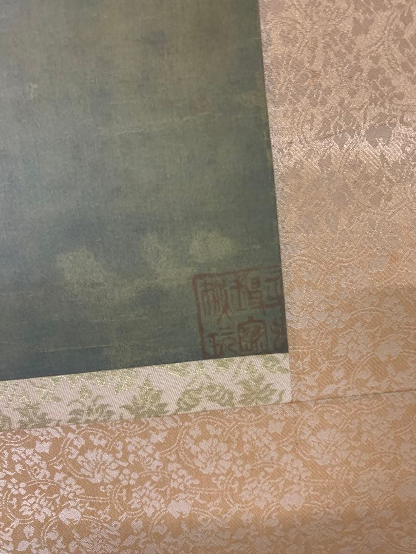 『7749』伝馬遠 寒江獨釣図 巧芸複製品 南宋 四大家 掛軸