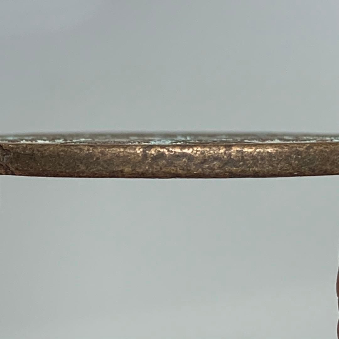 旧蔵　清国時代　山鬼・雷神・八卦 道教銅銭　御守り　本物保証　絵銭