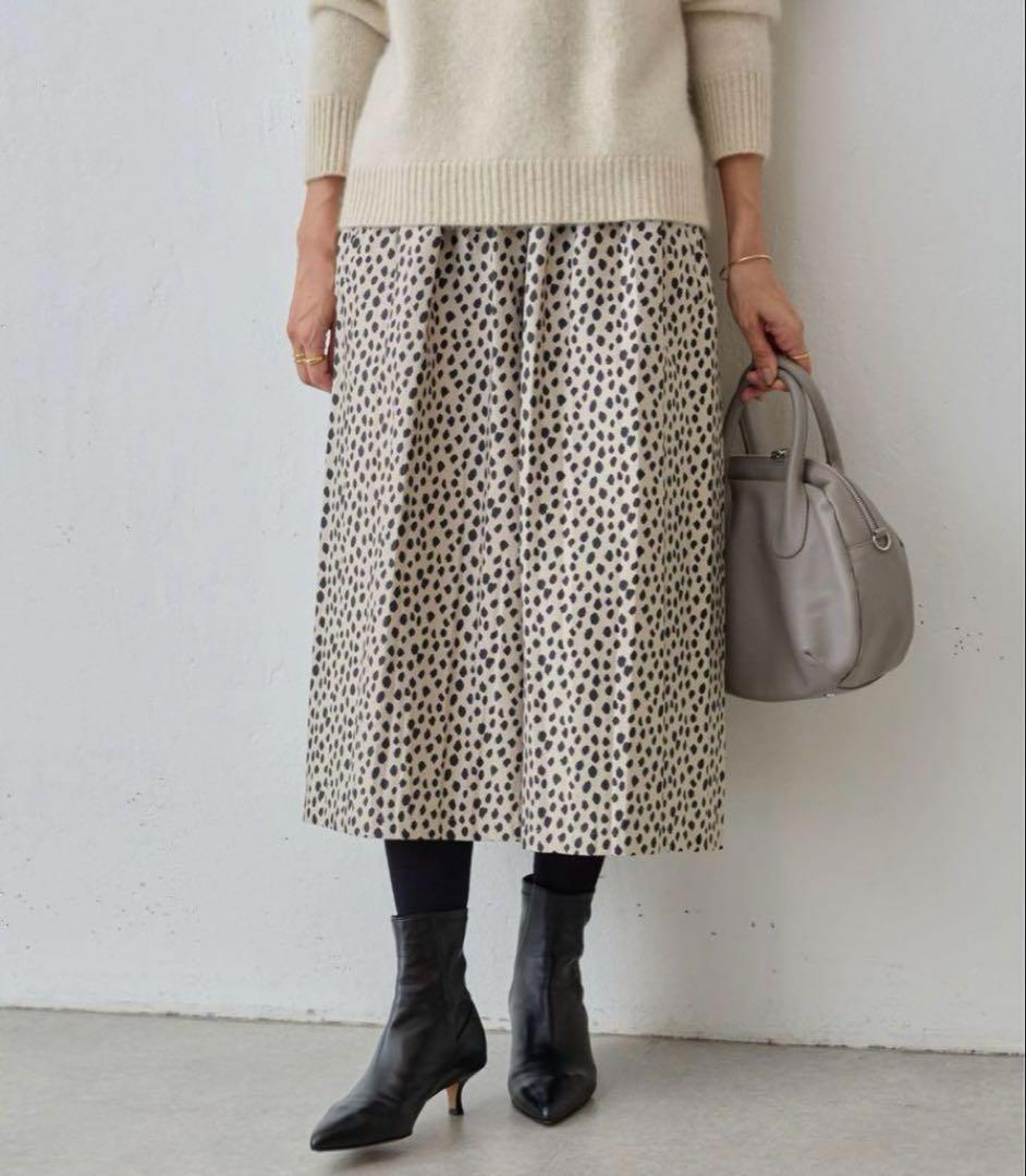 【新品】BEARDSLEY ビアズリー レオパードジャガードキュロットパンツ