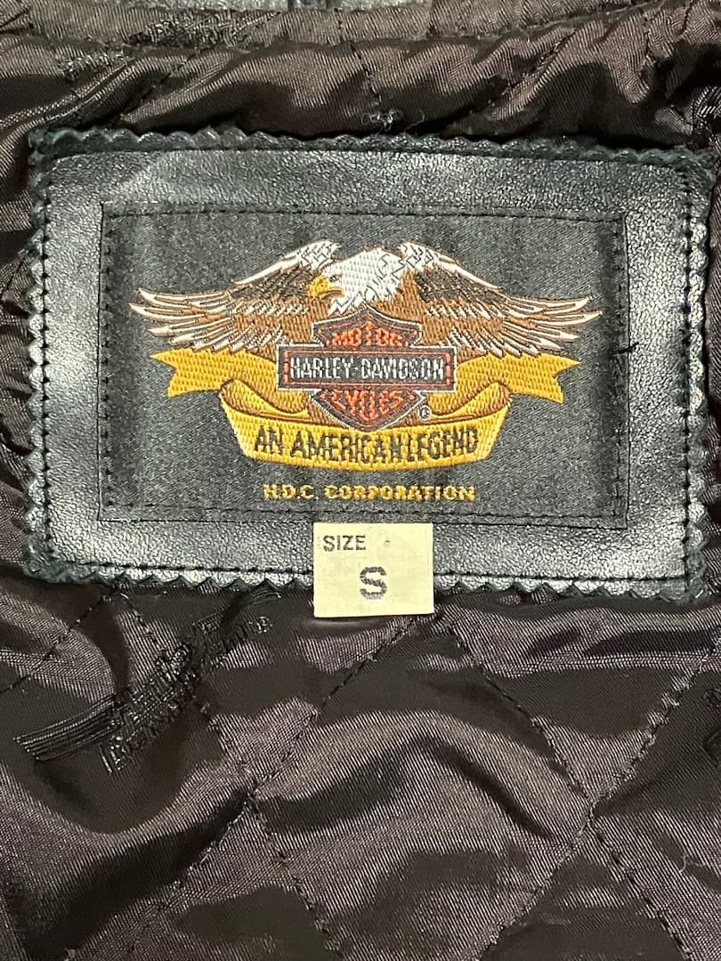 ハーレーダビッドソンシングルライダース黒Sサイズ