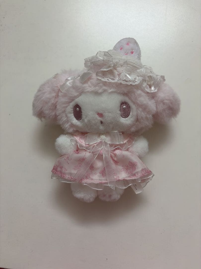 【土日限定値下げ】マイメロディ 白いちごのティータイム マスコット マイメロ