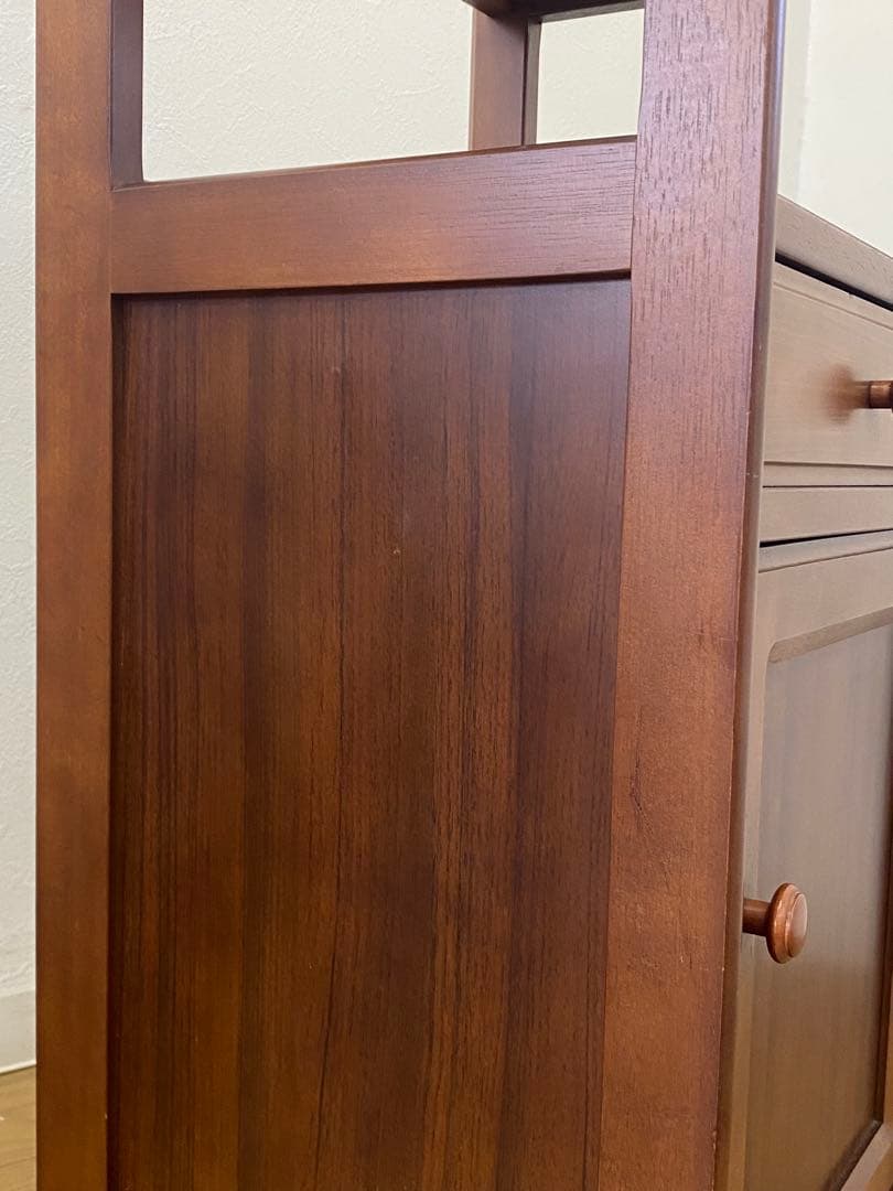 程度良 カリモク 収納 整理 棚 コンソール 電話台 飾り棚