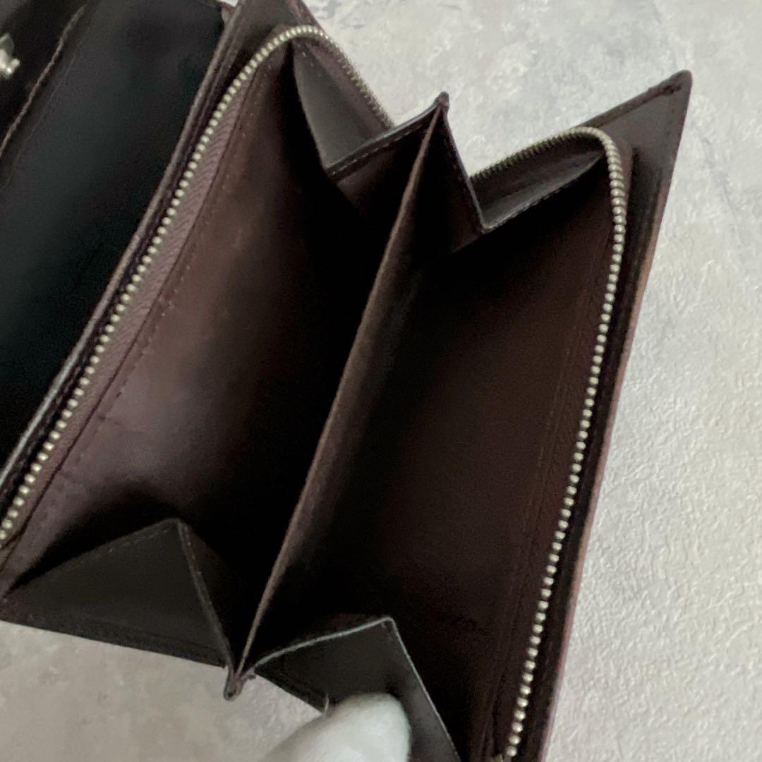 人気✨FENDI ズッカ 二つ折り財布 FF キャンバス レザー ブラウン