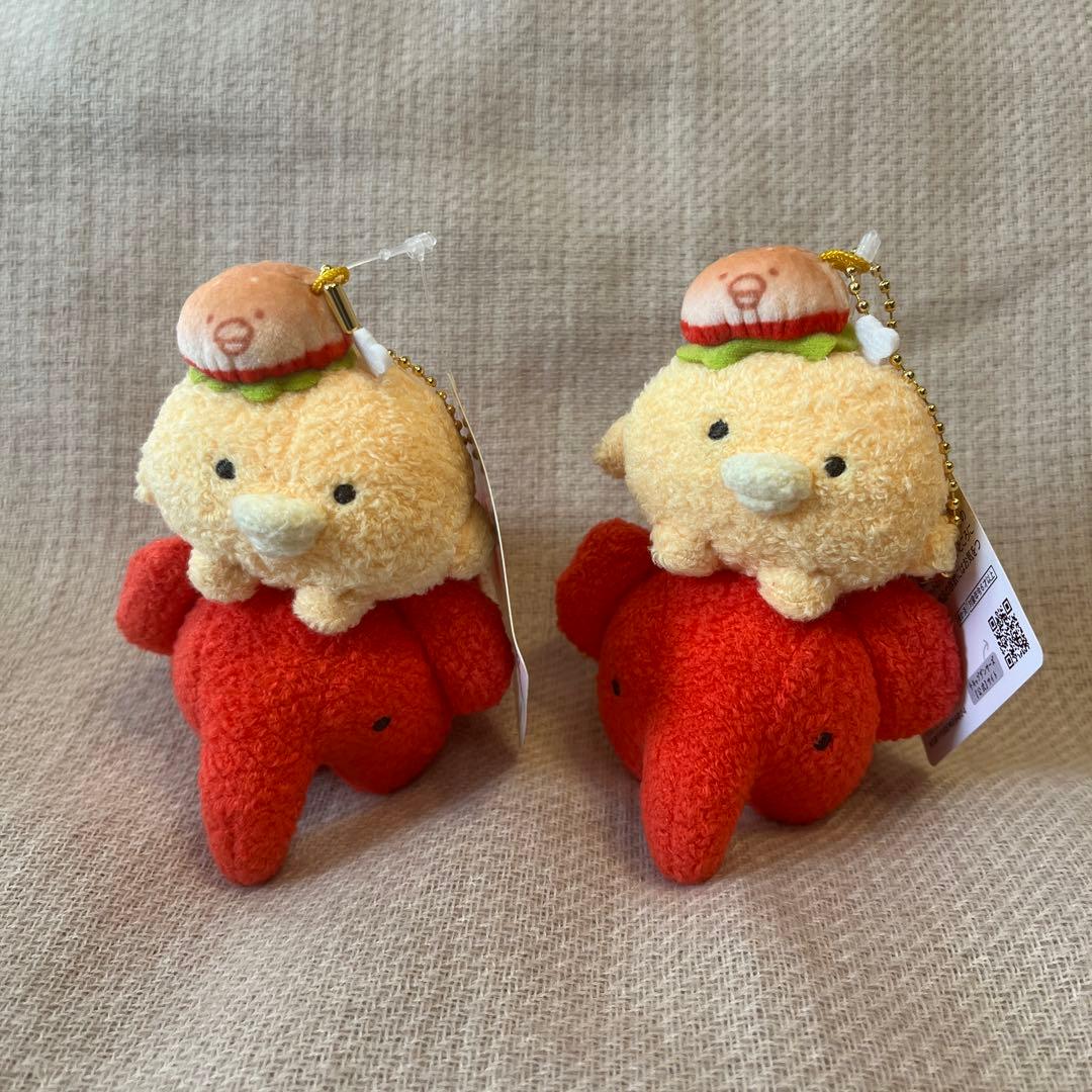 ぶらさげぬいぐるみ（チキップダンサーズ×ドムドムハンバーガー）　2つ