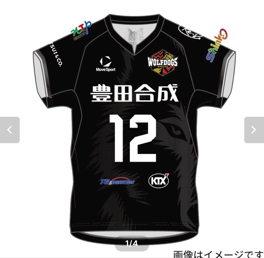 ウルフドッグス名古屋 オーセンティックユニフォーム 水町泰杜 12 ブラック