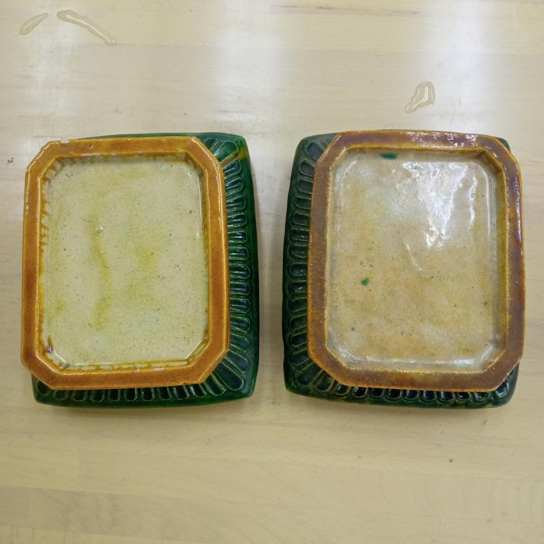 花台　唐三彩　象