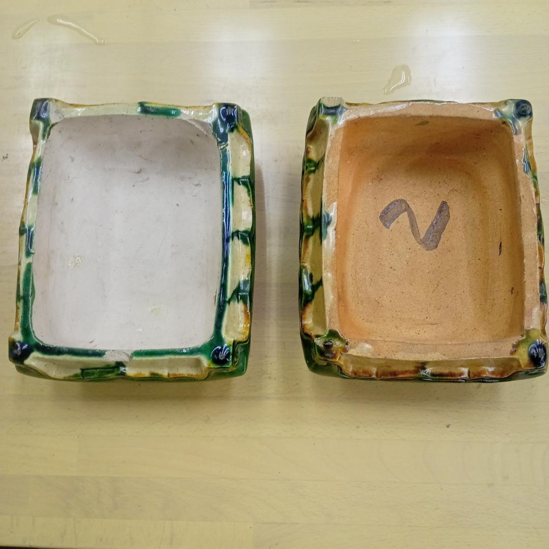 花台　唐三彩　象