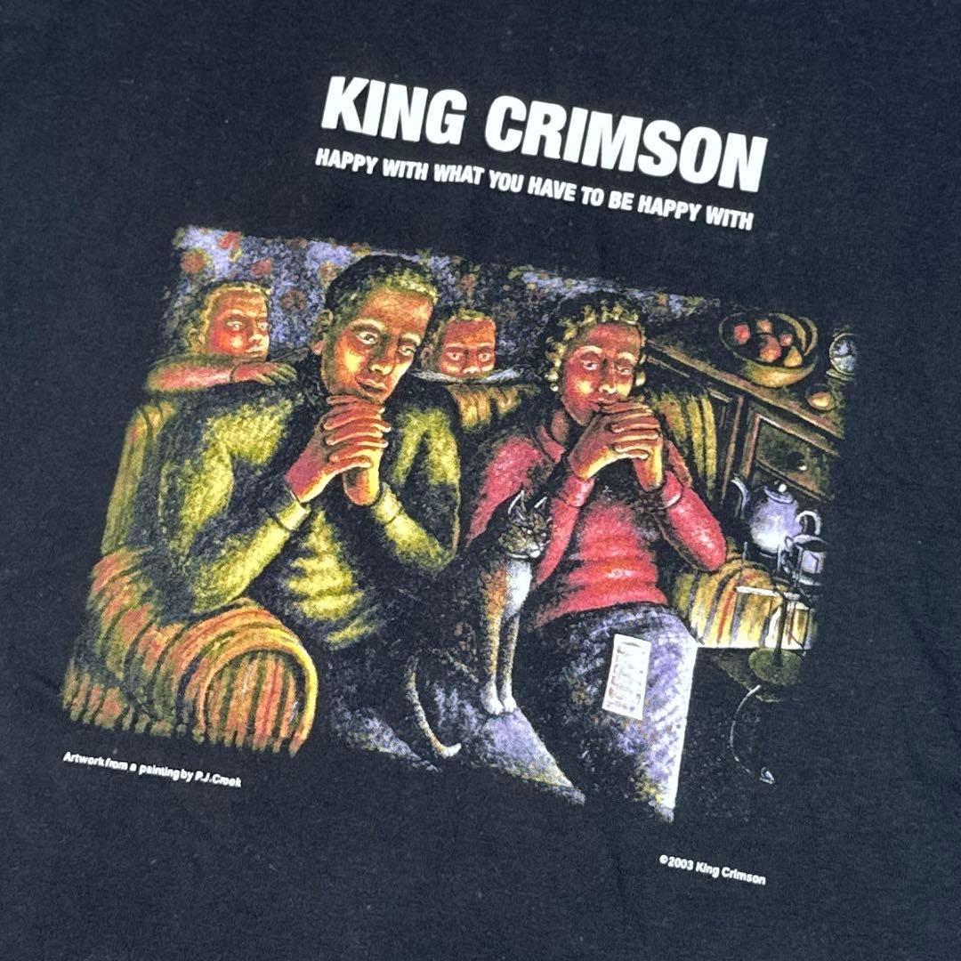 希少 00s ヴィンテージ バンドTシャツ KING CRIMSON 当時物 L