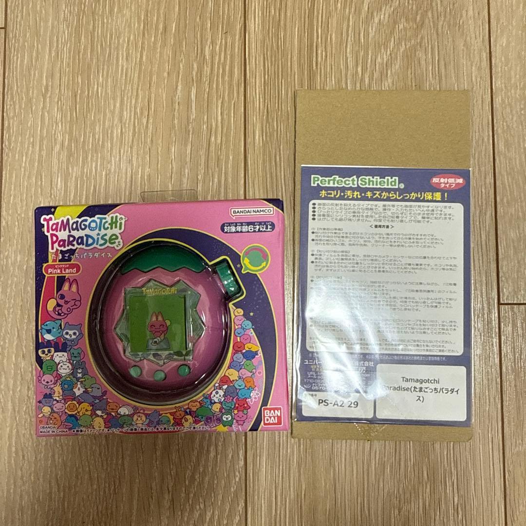 新品・未開封 たまごっち パラダイス Pink Land 保護フィルム