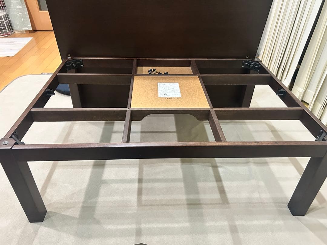 無印良品　こたつ ダークブラウン 長方形
