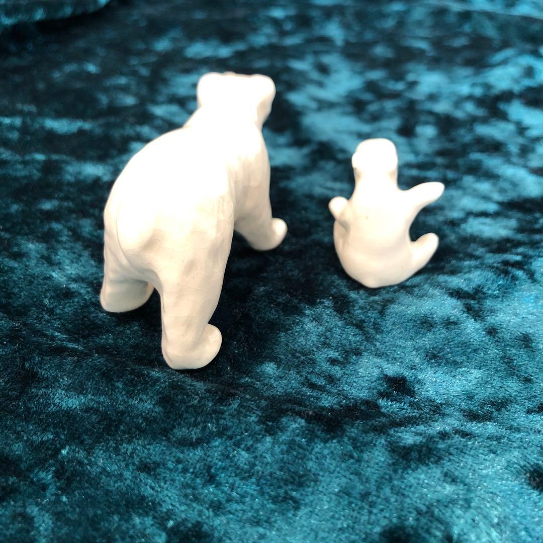 ガラス作品(手作り)ウマ・白熊親子 (関東・箱根ガラス館で購入)