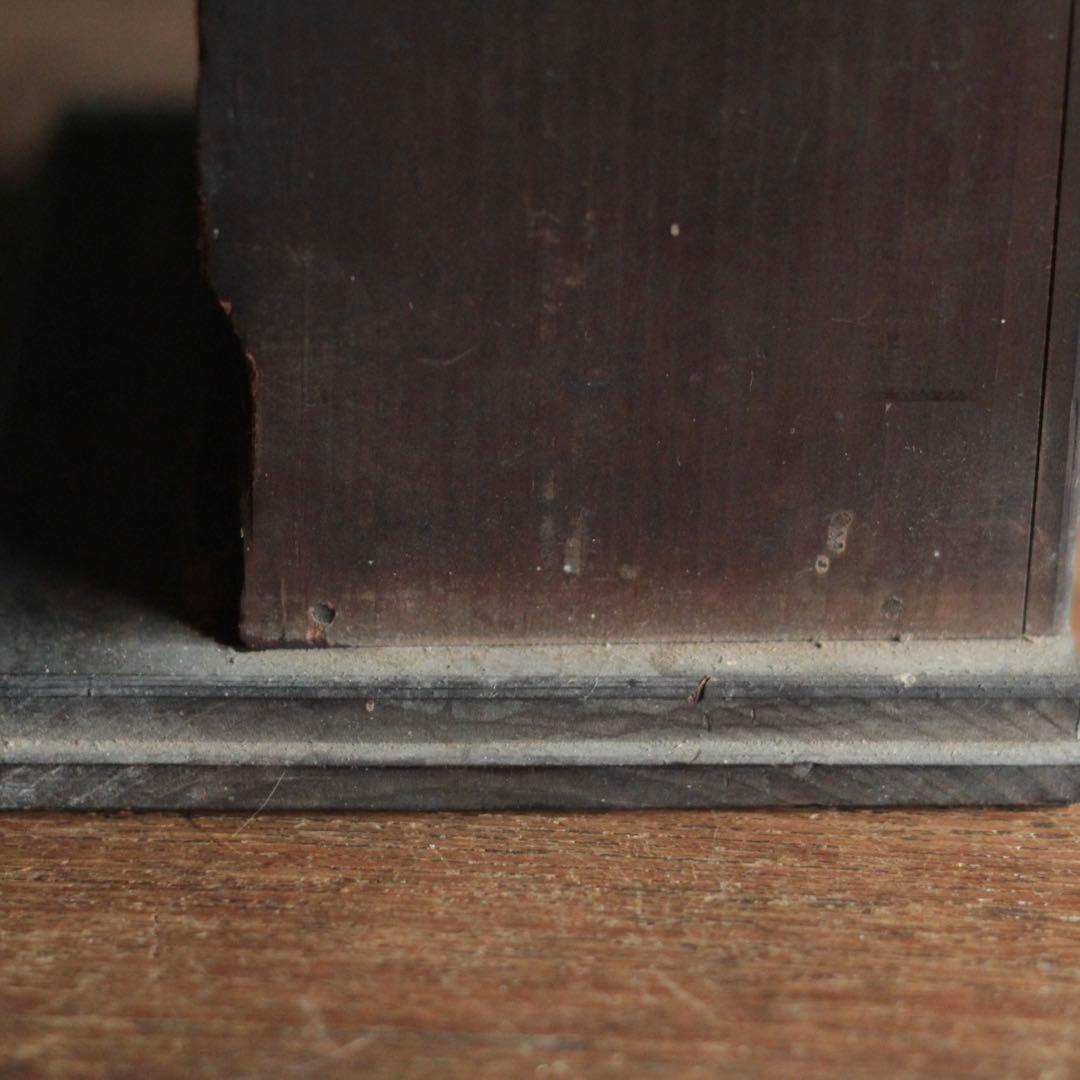 古い 木製 厨子 虫喰いあり 仏教美術 古道具 アンティーク オブジェ