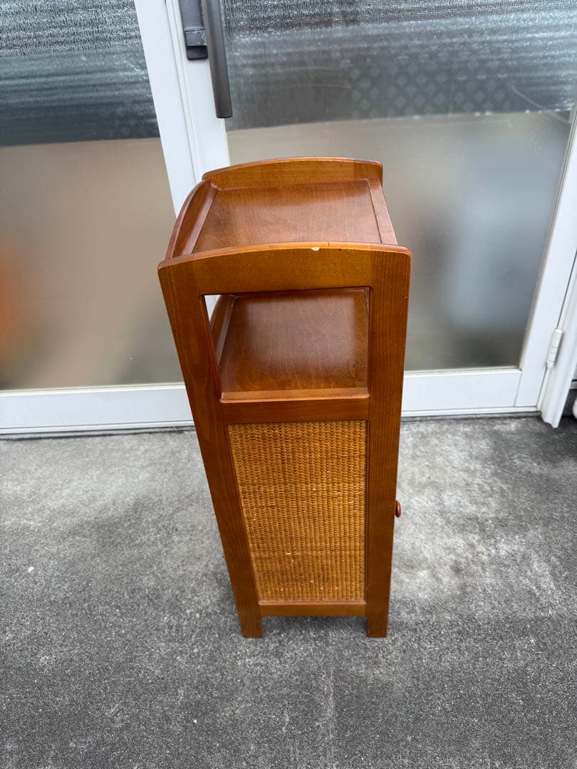 カリモク　木製　棚　キャビネット　引き出し　アンティーク　レトロ