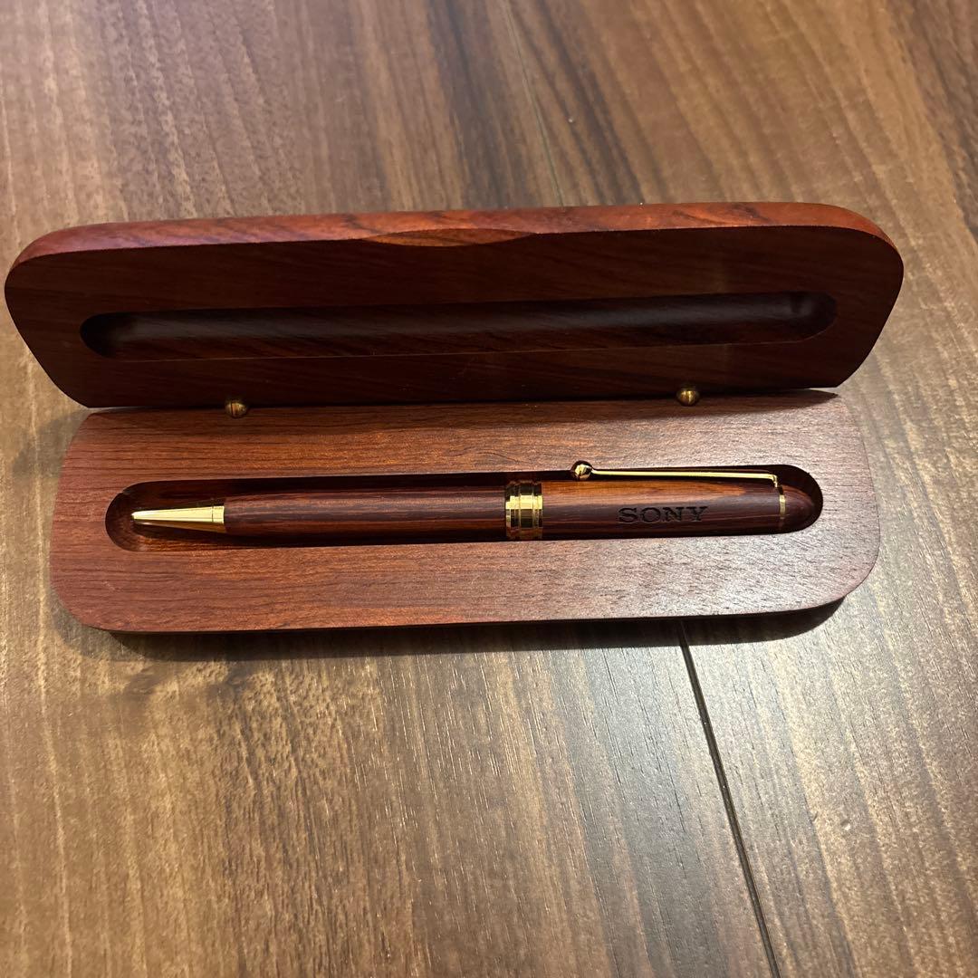 SONY ダークウッド ペンケース付きボールペン