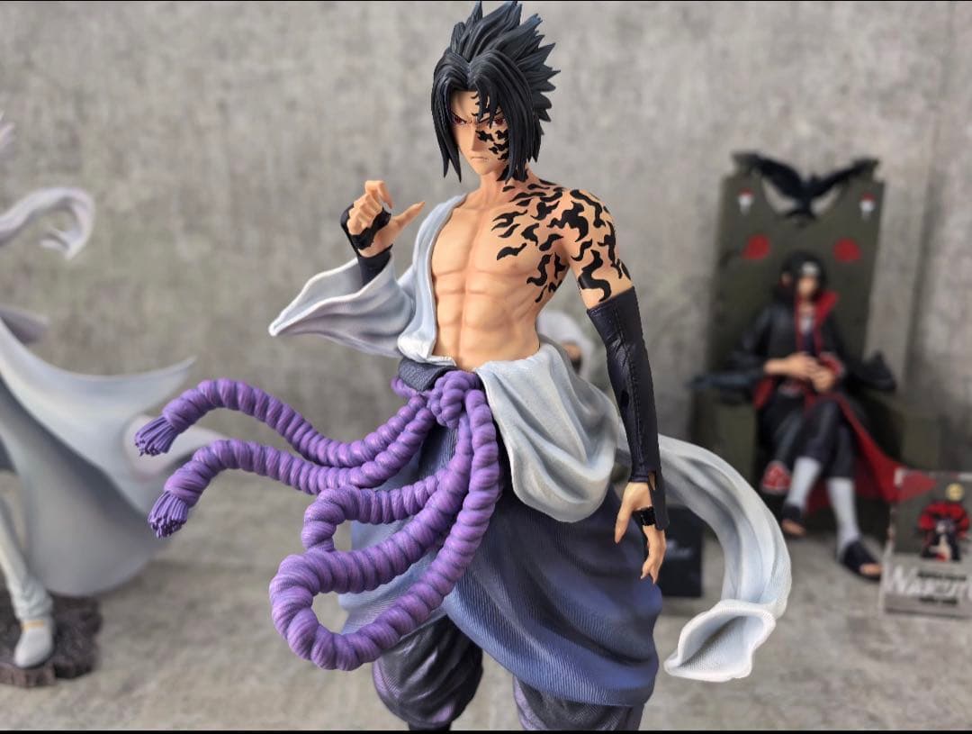 NARUTO ナルト うちはサスケ ガレージキット ガレキ スタチュー⑤②