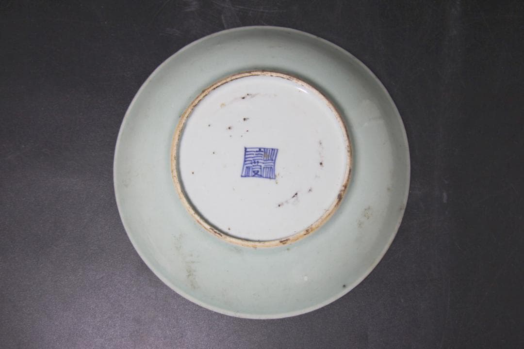 皿 青磁器 陶磁器 煎茶道具 中国古玩 骨董品 古美術品 m-55
