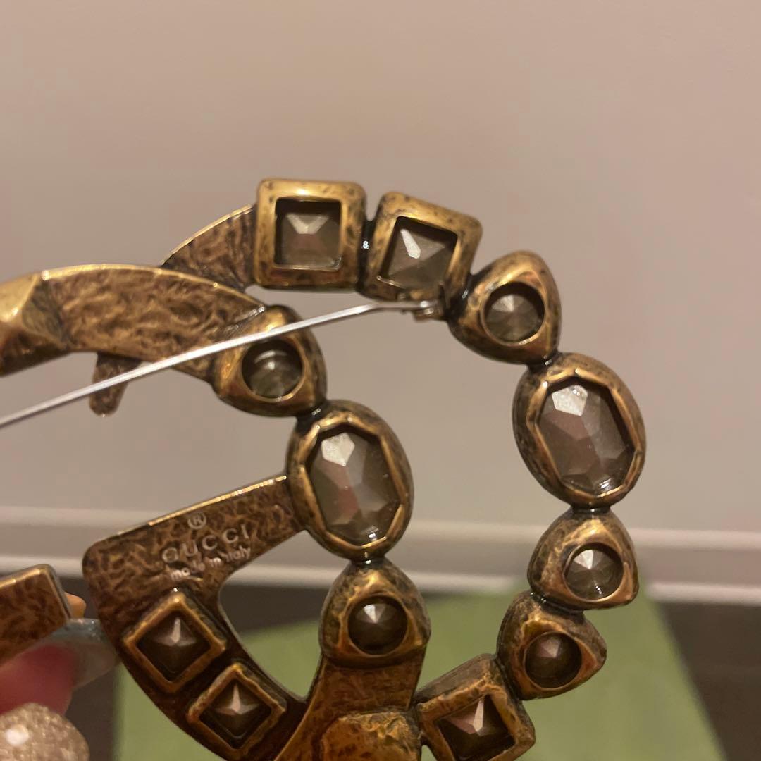 新品未使用 ♡ GUCCI レア アンティークビジューブローチ