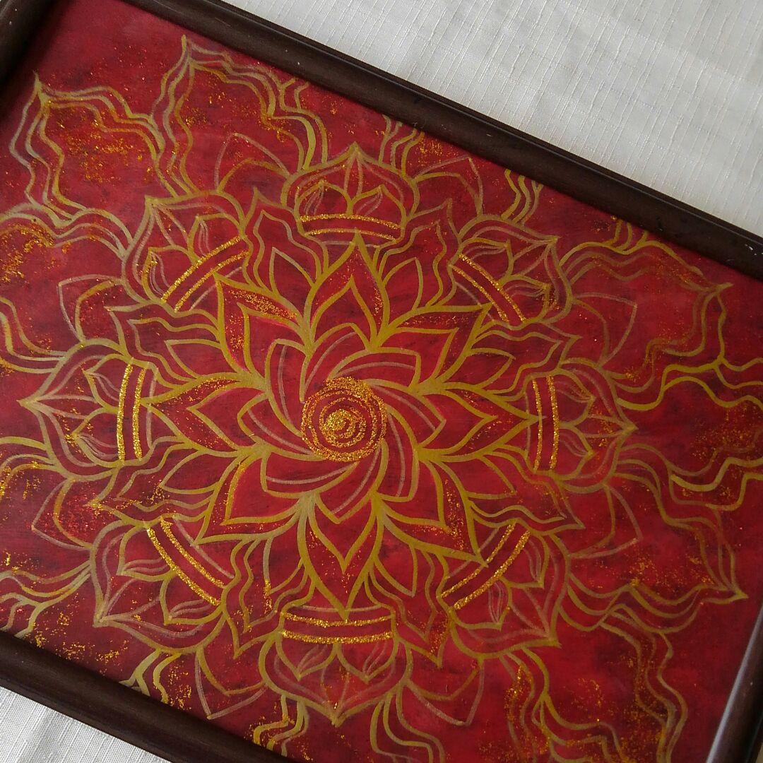 開運アート　赤い曼荼羅