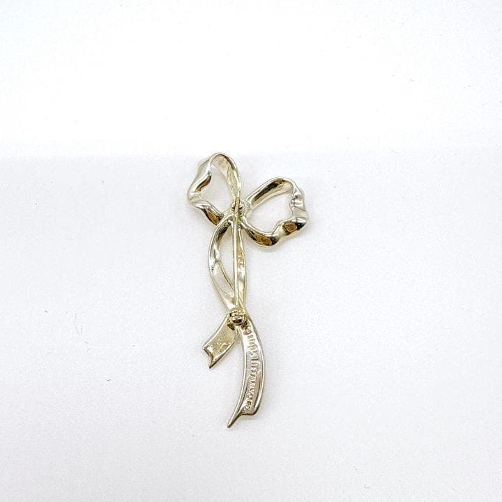 TIFFANY＆Co ティファニー SV925 リボン ピンブローチ ピンバッジ