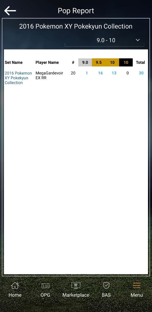 《BGS10金》MサーナイトEX RR 020/032｜最高評価｜PSA10以上