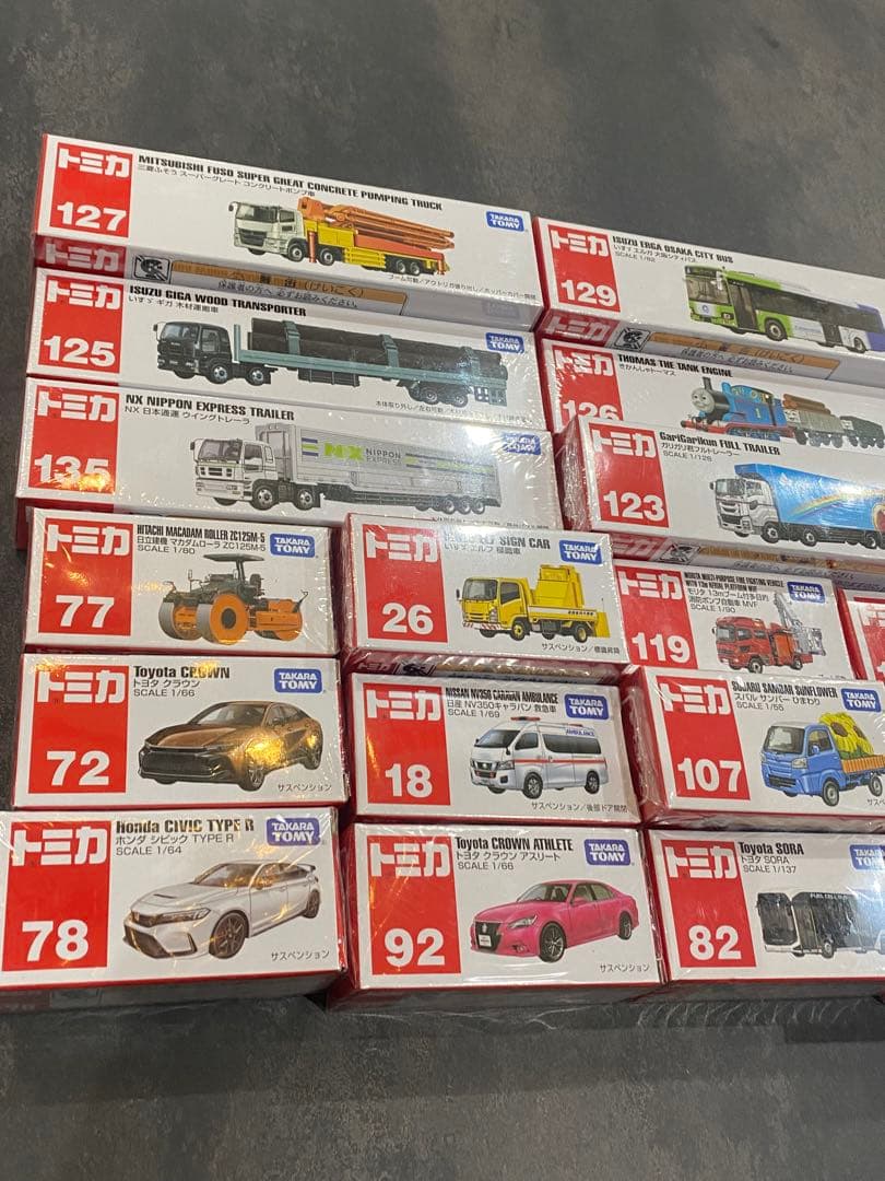 新品未使用　トミカ　ロングトミカ　23台 まとめ売り ポケットトミカ ミニカー