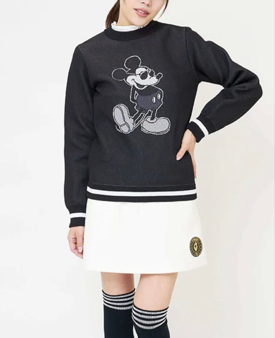 【1/30まで値下げ中❤︎】V 12 ミッキー　ゴルフウェア トレーナー Sサイズ