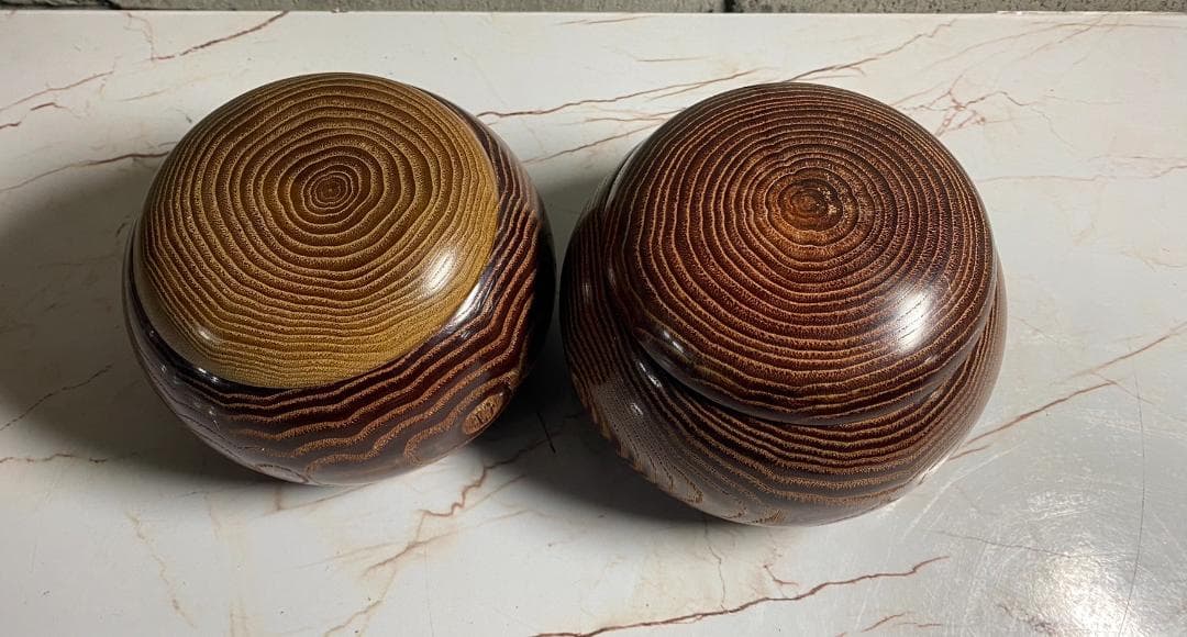 A353◆囲碁 碁石 碁笥「那智黒 ハマグリ 蛤」