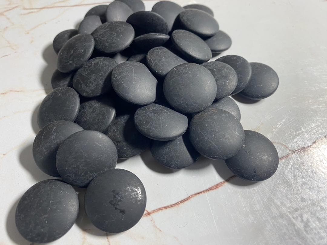 A353◆囲碁 碁石 碁笥「那智黒 ハマグリ 蛤」