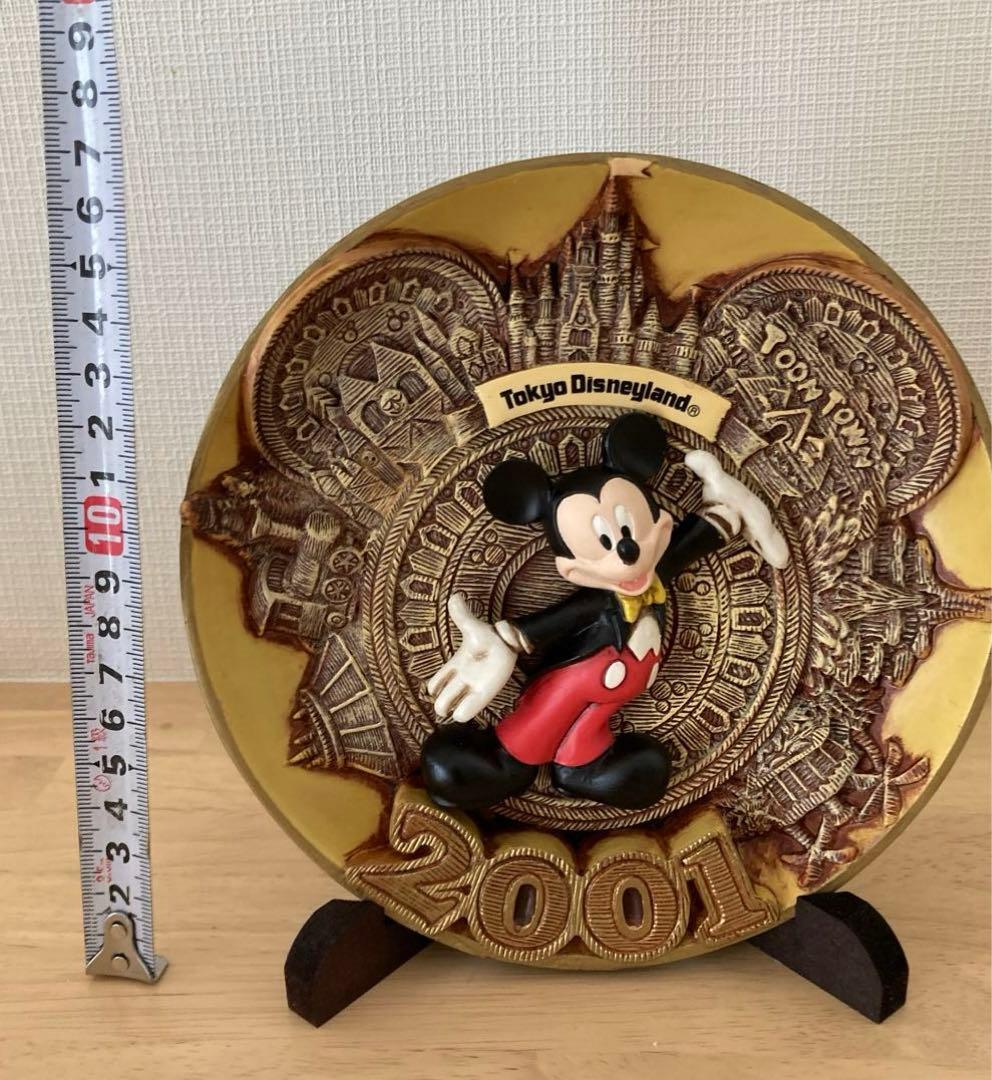 未使用　東京ディズニーランド ミッキーマウス プレート 絵皿　2001 レア