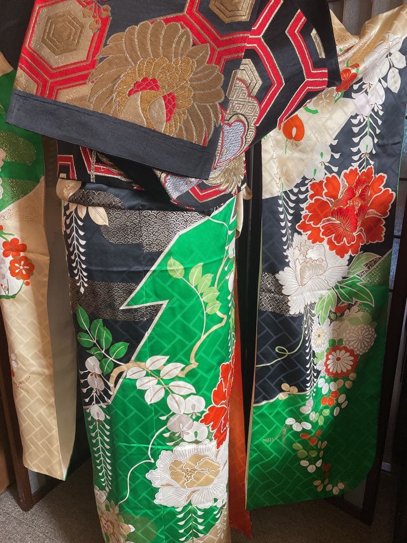 振袖古典柄6点セット大柄花紋様