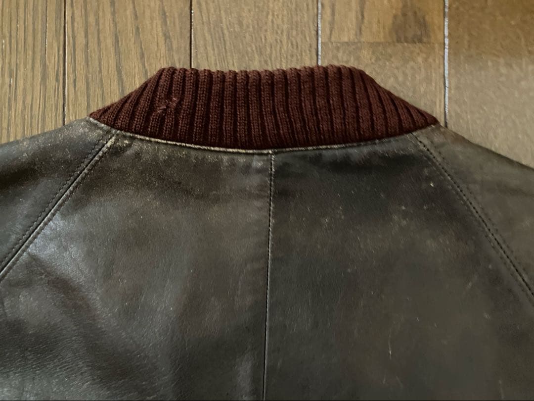 超希少‼︎ 60s70s ボンバー レザージャケット『傷だらけの天使』 （乾亨）