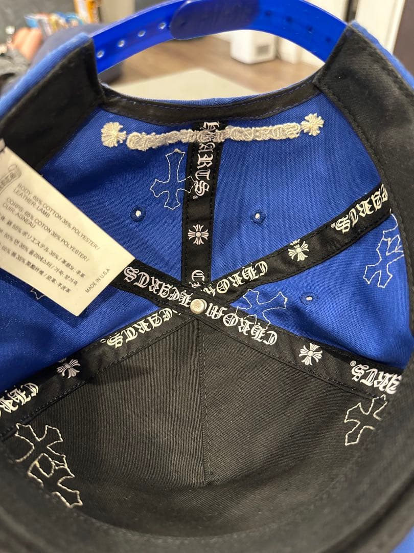 S*N様 CHROME HEARTS クロムハーツキャップレザークロス　CH刺繍