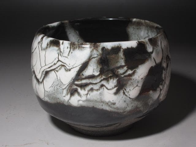 ☆　清水卯一　蓬莱茶碗　飽きの来ない味わい深い一品です☆y425