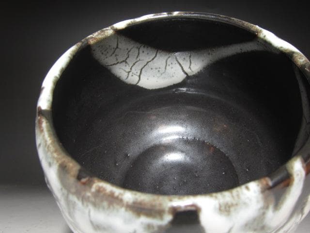 ☆　清水卯一　蓬莱茶碗　飽きの来ない味わい深い一品です☆y425