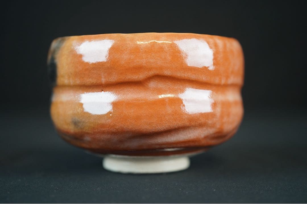 佐々木松楽 黒楽 茶碗 共箱 前大徳 福本積應 書付 抹茶碗 紙箱 茶道具