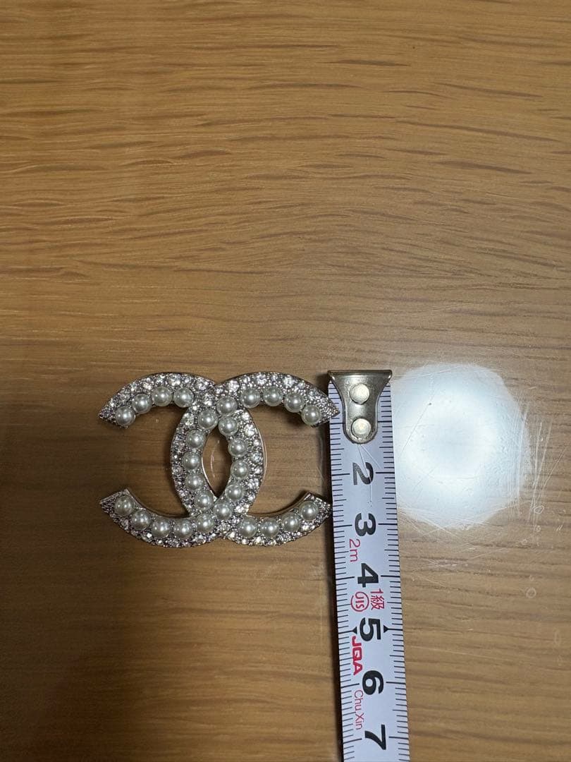 m*5様 CHANEL CCロゴ ブローチ パール　ラインストーン