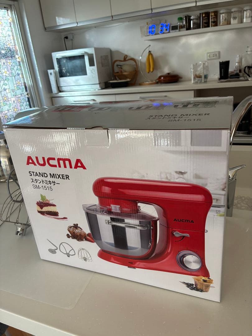 【美品】AUCMAスタンドミキサー SM-1515 4.5Lホイッパー他付属品付