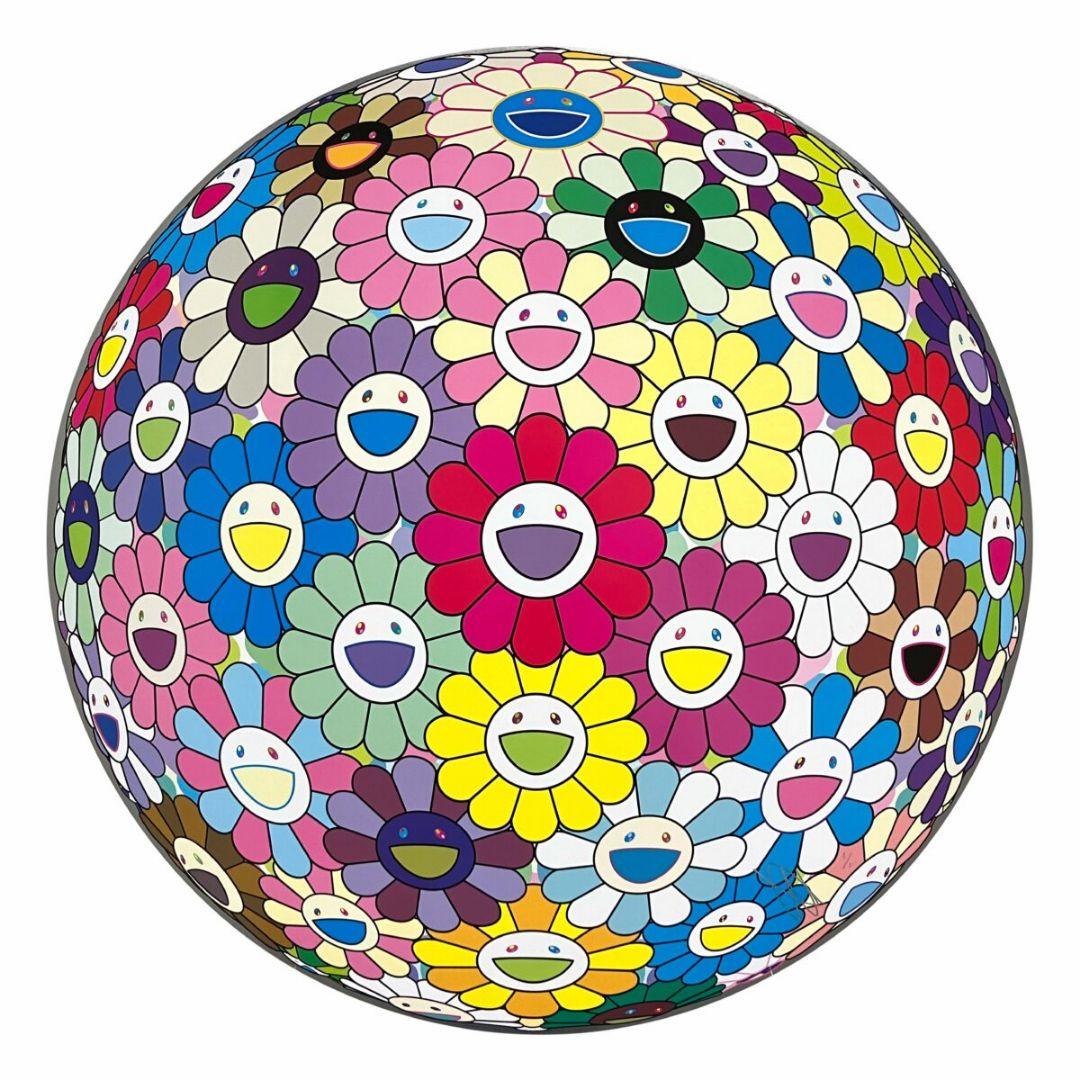 村上隆 フラワーボール カラフル、ミラクル、 スパークル ポスター