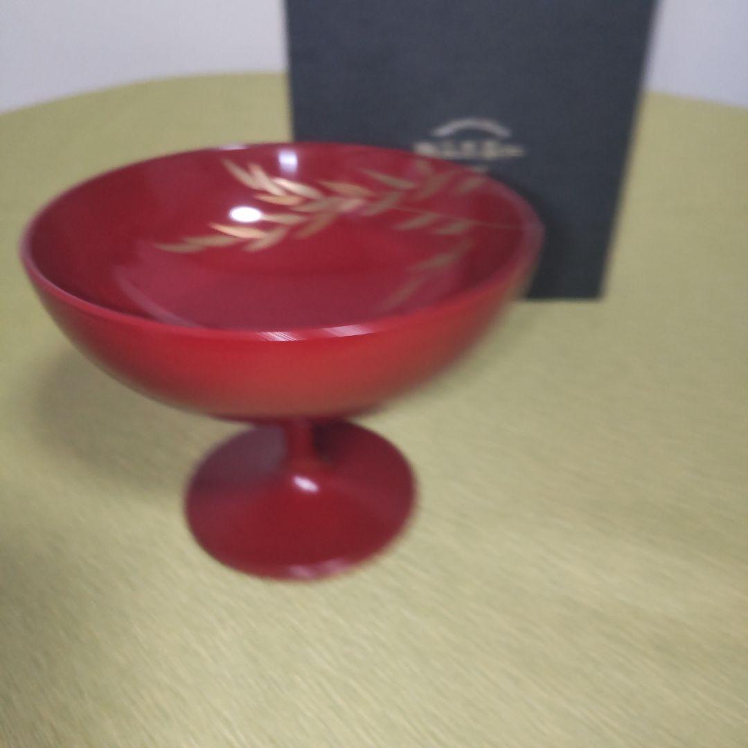 輪島塗 善仁 桜 ミズメザクラ 馬上杯 ワインカップ カップ 金彩 箱付 蒔絵