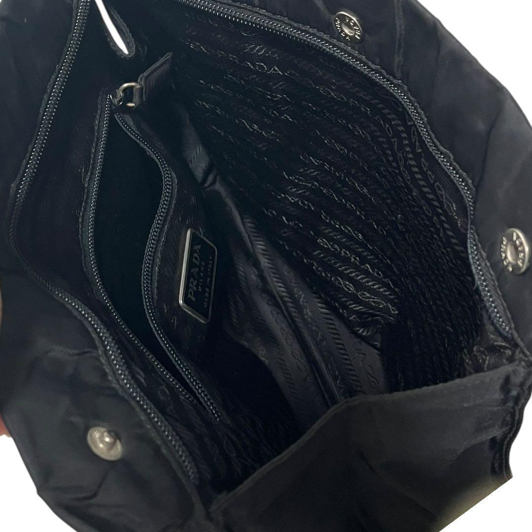 GREENLAND様プラダテスートムーンナイロンショルダーバッグBR0862 黒