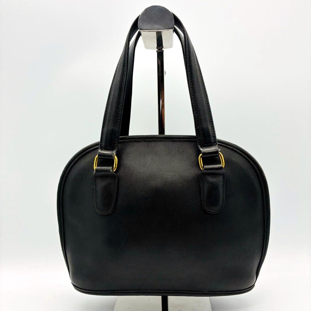 オールドコーチ レザー ハンドバッグ ブラック 黒 USA製 ヴィンテージ