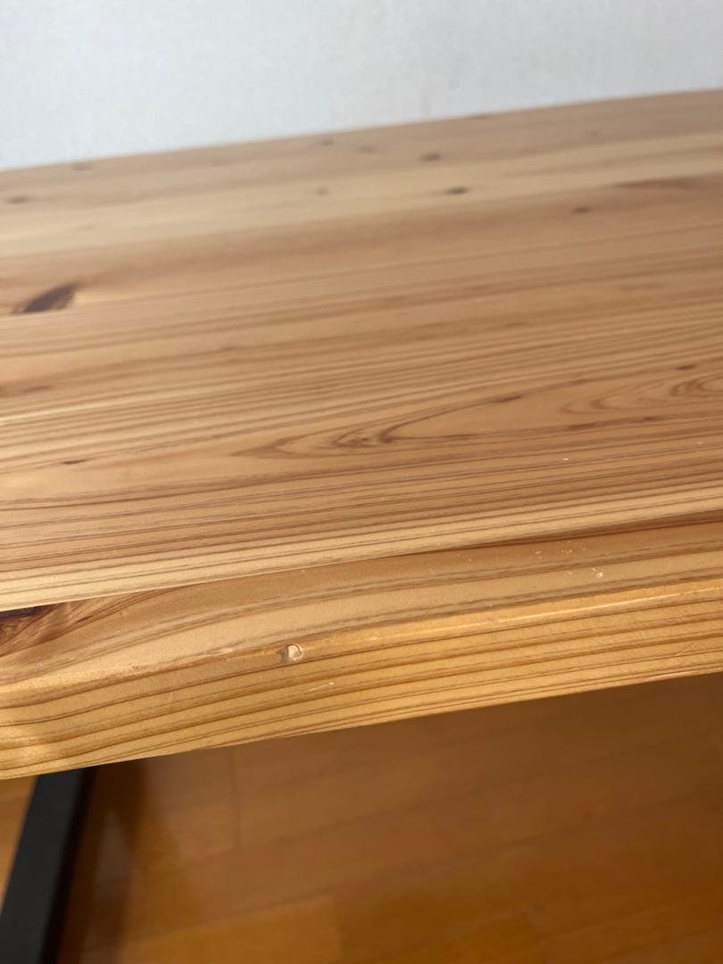 KANADEMONO PCデスク ダイニング 無垢 杉 アイアン150×70