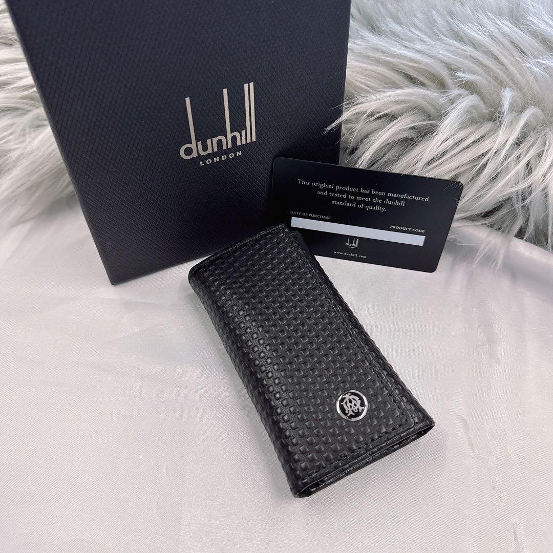 ダンヒル dunhill キーケース 6連 ブラック レザー メンズ ★278